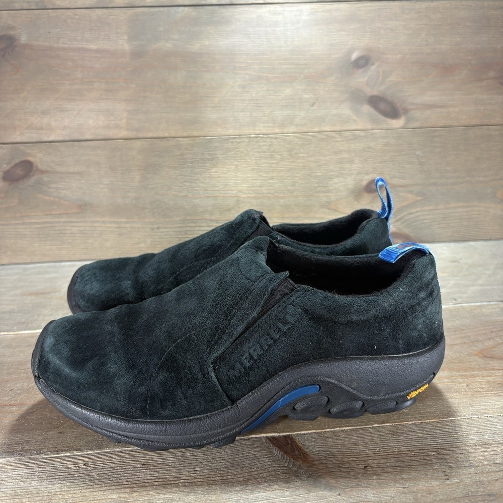 Merrell Jungle Moc Womens size 6.5 shoes Black Suede Slip On sneakers
